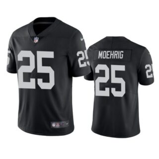 Men's #25 Trevon Moehrig Las Vegas Raiders Vapor Limited Jersey Stitched Black