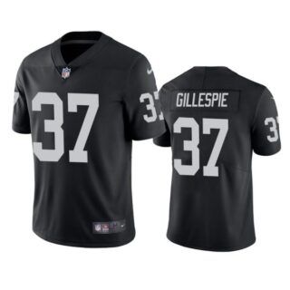 Men's #37 Tyree Gillespie Las Vegas Raiders Vapor Limited Jersey Stitched Black