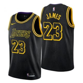 Men's LeBron James Los Angeles Lakers Basketball Jersey Mamba Black