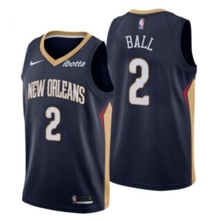 Men's Lonzo Ball New Orleans Pelicans Basketball Jersey Navy