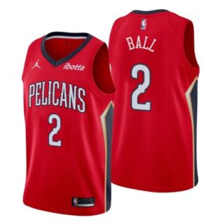 Men's Lonzo Ball New Orleans Pelicans Basketball Jersey Red