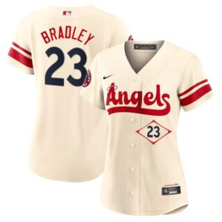 Women's Los Angeles Angels Archie Bradley City Connect Special Edition Cream Stitched Jersey
