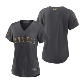 Women's Los Angeles Angels 2022 MLB All-Star Game Charcoal Black Stitched Jersey
