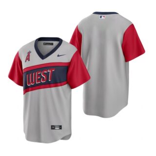 Men's Blank Los Angeles Angels Gray Road 2021 Little League Classic Jersey