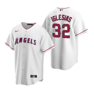 Men's Jose Iglesias Los Angeles Angels Cool Base Jersey White