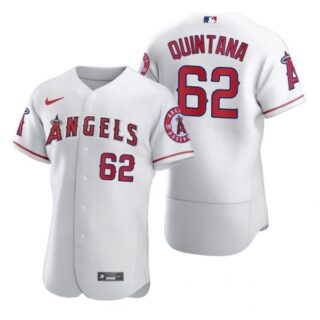 Men's Jose Quintana Los Angeles Angels Flex Base Jersey White