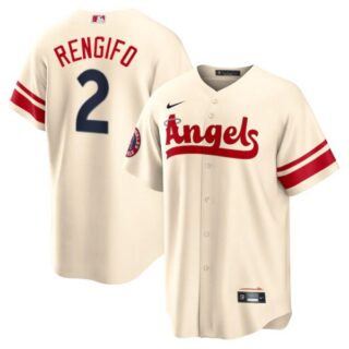 Youth Los Angeles Angels Luis Rengifo 2022 City Connect Cream Stitched Jersey