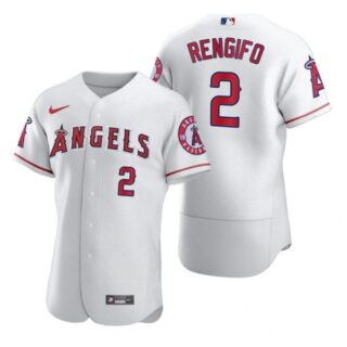 Men's Luis Rengifo Los Angeles Angels Flex Base Jersey White