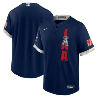 Youth Los Angeles Angels 2021 MLB All-Star Navy Jersey Worn In-Game - Stitched
