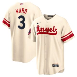 Youth Los Angeles Angels Taylor Ward 2022 City Connect Cream Stitched Jersey