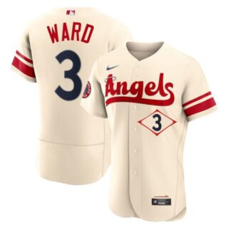 Men's Flex Base Los Angeles Angels Taylor Ward 2022 City Connect Cream Stitched Jersey