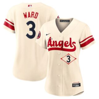 Women's Los Angeles Angels Taylor Ward City Connect Special Edition Cream Stitched Jersey