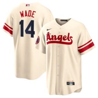 Youth Los Angeles Angels Tyler Wade 2022 City Connect Cream Stitched Jersey