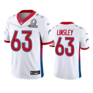 Men's Corey Linsley Los Angeles Chargers 2022 AFC Pro Bowl Stitched Jersey White