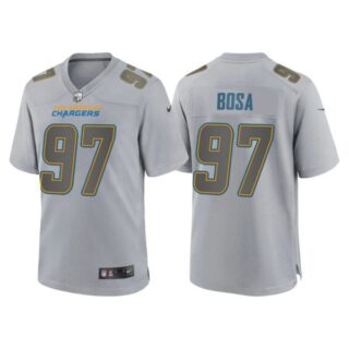 Men's Los Angeles Chargers Joey Bosa Gray Atmosphere Fashion Stitched Jersey