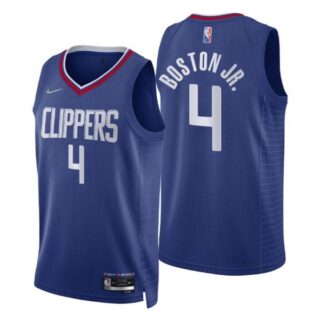 Men's Brandon Boston Jr. Los Angeles Clippers 75th Anniversary Diamond Jersey