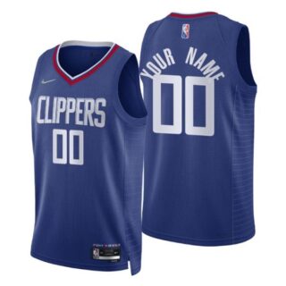 Men's Custom Los Angeles Clippers 75th Anniversary Diamond Jersey