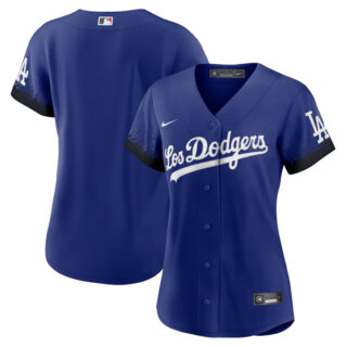 Women Blank Los Angeles Dodgers 2021 City Connect Stitched Jersey