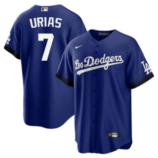 Men's - Cool Base Julio Urias Los Angeles Dodgers 2021 City Connect Stitched Jersey