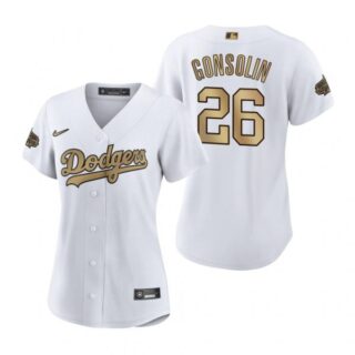 Women's Tony Gonsolin Los Angeles Dodgers 2022 MLB All-Star Game White Stitched Jersey