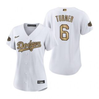 Women's Trea Turner Los Angeles Dodgers 2022 MLB All-Star Game White Stitched Jersey