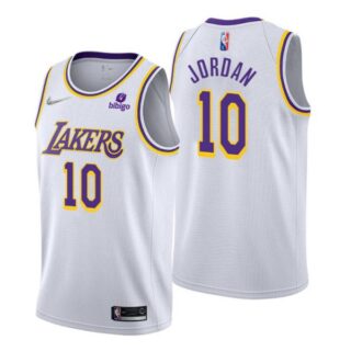 Men's Deandre Jordan Los Angeles Lakers 75th Anniversary Diamond Jersey White Association