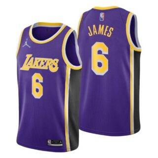 Men's Lebron James Los Angeles Lakers 75th Anniversary Diamond Jersey