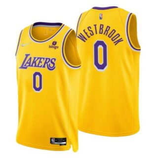 Men's Russell Westbrook Los Angeles Lakers 75th Anniversary Diamond Jersey