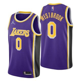 Men's Russell Westbrook Los Angeles Lakers 75th Anniversary Diamond Jersey