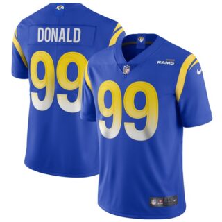 Men's Aaron Donald Los Angeles Rams Vapor Limited White Jersey Stitched Royal