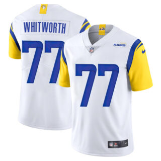 Men's Andrew Whitworth Los Angeles Rams Vapor Limited Royal Jersey Stitched White