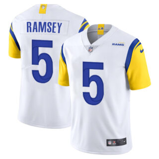 Men's Jalen Ramsey Los Angeles Rams Vapor Limited Royal Jersey Stitched White