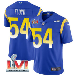Men's Leonard Floyd Los Angeles Rams 2022 Super Bowl LVI Vapor Limited Stitched Jersey Royal