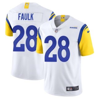 Men's Marshall Faulk Los Angeles Rams Vapor Limited Royal Jersey Stitched White