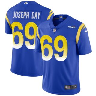Men's Sebastian Joseph-Day Los Angeles Rams Vapor Limited White Jersey Stitched Royal