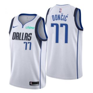 Men's Luka Doncic Dallas Mavericks Basketball Jersey White