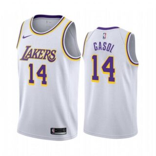 Men's Marc Gasol Los Angeles Lakers Basketball Jersey White