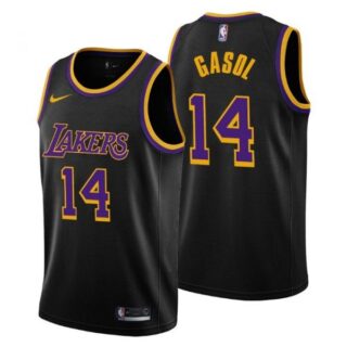 Men's Marc Gasol Los Angeles Lakers Basketball Jersey Black