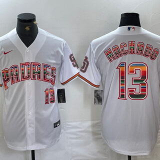 men's san diego padres #13 manny machado mexico white cool base stitched baseball jerseys