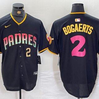 men's san diego padres #2 xander bogaerts black cool base stitched baseball jersey