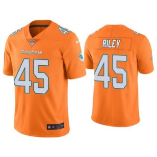 Men's Duke Riley Miami Dolphins Color Rush Limited Stitched Jersey Orange