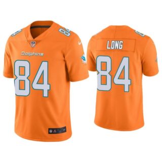 Men's Hunter Long Miami Dolphins Color Rush Limited Stitched Jersey Orange