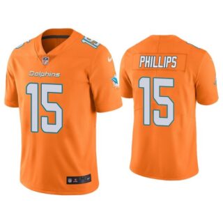 Men's Jaelan Phillips Miami Dolphins Color Rush Limited Stitched Jersey Orange