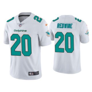 Men's Sheldrick Redwine Miami Dolphins Vapor Limited Stitched Jersey White