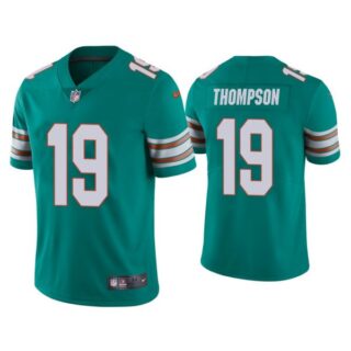 Men's Skylar Thompson Miami Dolphins Throwback Limited Stitched Jersey Aqua