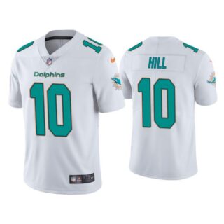 Men's Tyreek Hill Miami Dolphins Vapor Limited Stitched Jersey White