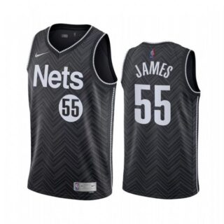 Men's Mike James Brooklyn Nets Basketball Jersey Black