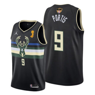 Men's Bobby Portis Milwaukee Bucks 2021 NBA Finals Champions Jersey Black Statement
