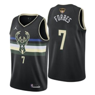 Men's #7 Bryn Forbes Milwaukee Bucks 2021 NBA Finals Jersey Statement White