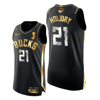 Youth Jrue Holiday Milwaukee Bucks 2021 NBA Finals Champions Jersey